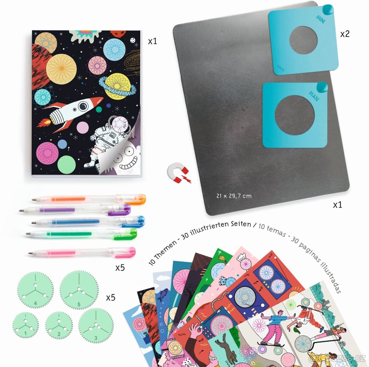 Kreativní spirálová dílna Djeco - 10 témat - 2