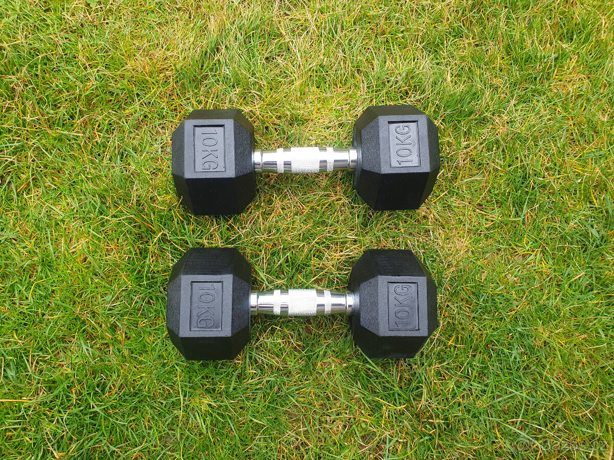 jednoruční činky sada 155kg HEXA - 2