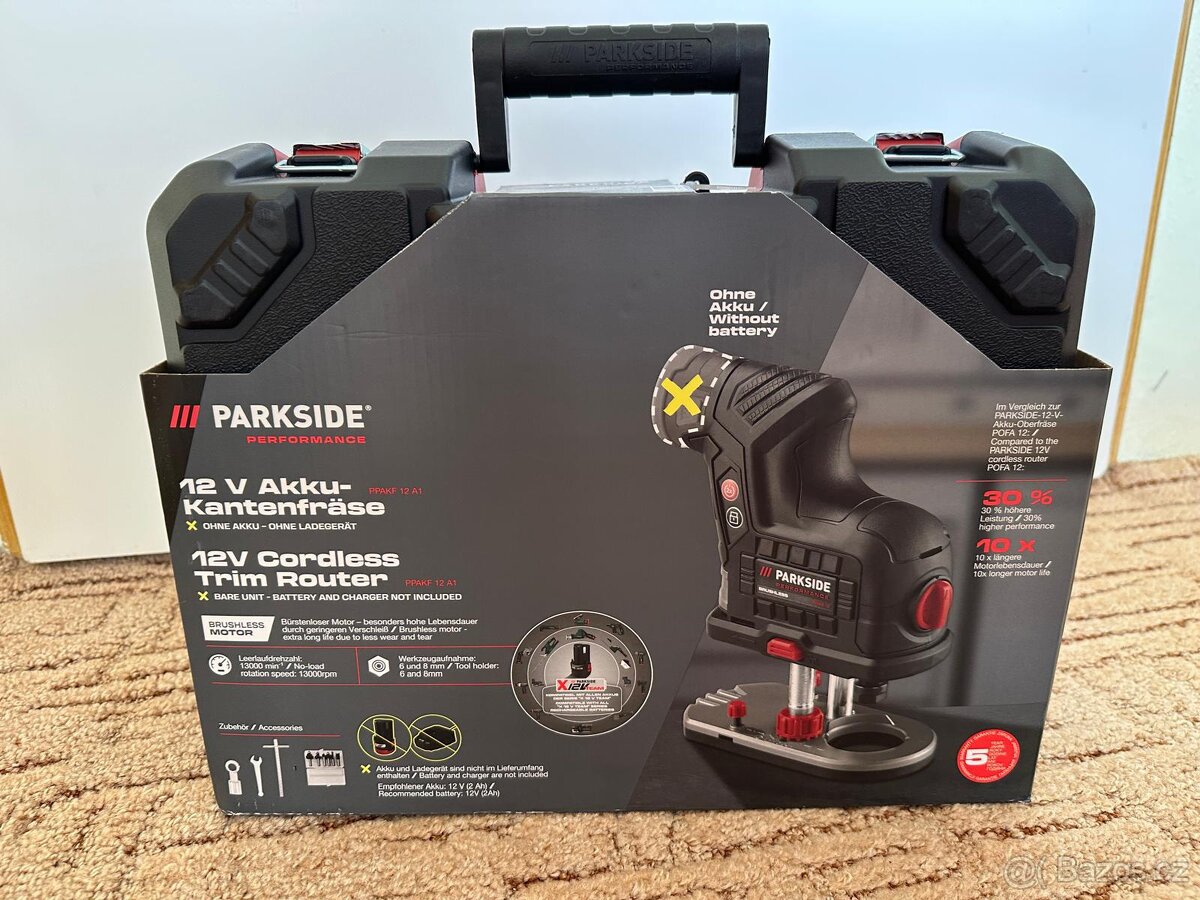 Aku frézka na hrany Parkside Performance - 2