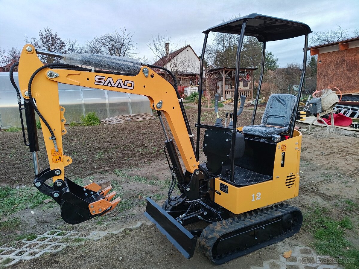 Minibagr, rypadlo 1.2T - 2