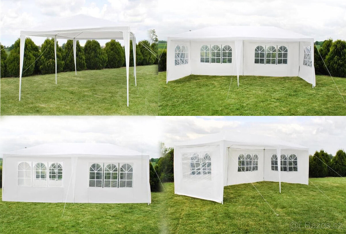 Zahradní altán 6mx3mx2,45m/6 stěn s okny - nový ,nepoužitý - 2