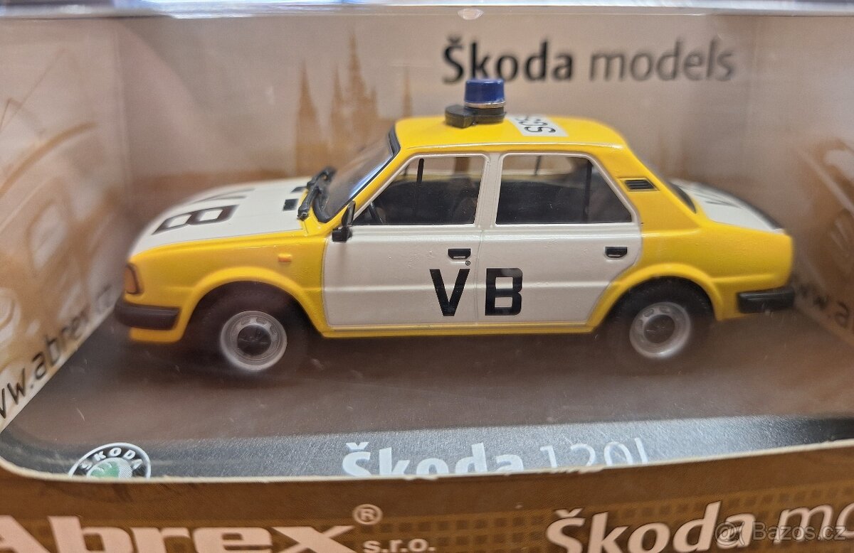 Škoda 120L VB - 1.edice bílé sloupky (Abrex)1:43 - 2
