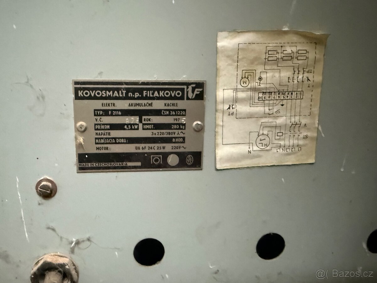 Prodám funkční akumulační kamna 4,5 kW - 2