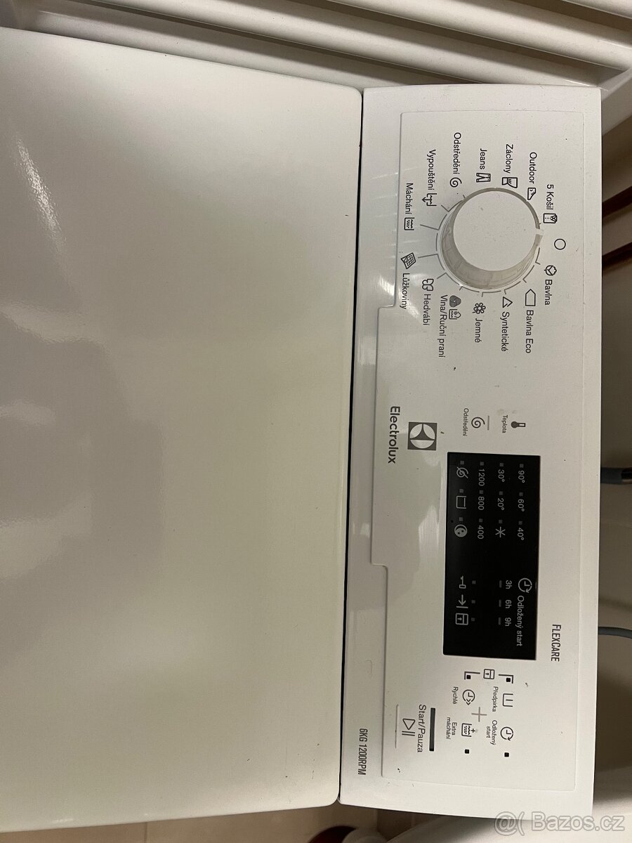 Pračka Electrolux EWT1262TDW – vrchem plněná - 2