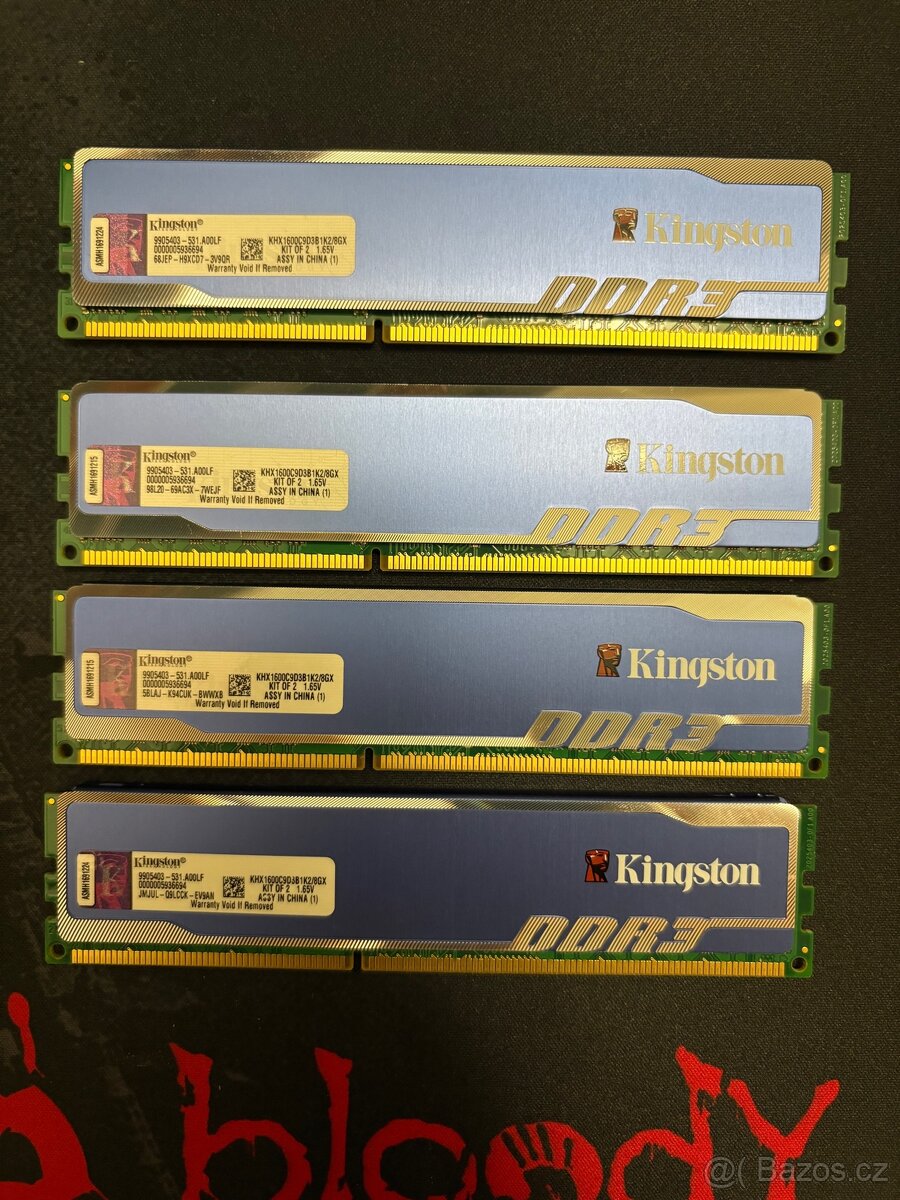 4×4GB DDR3 RAM Kingston - 2