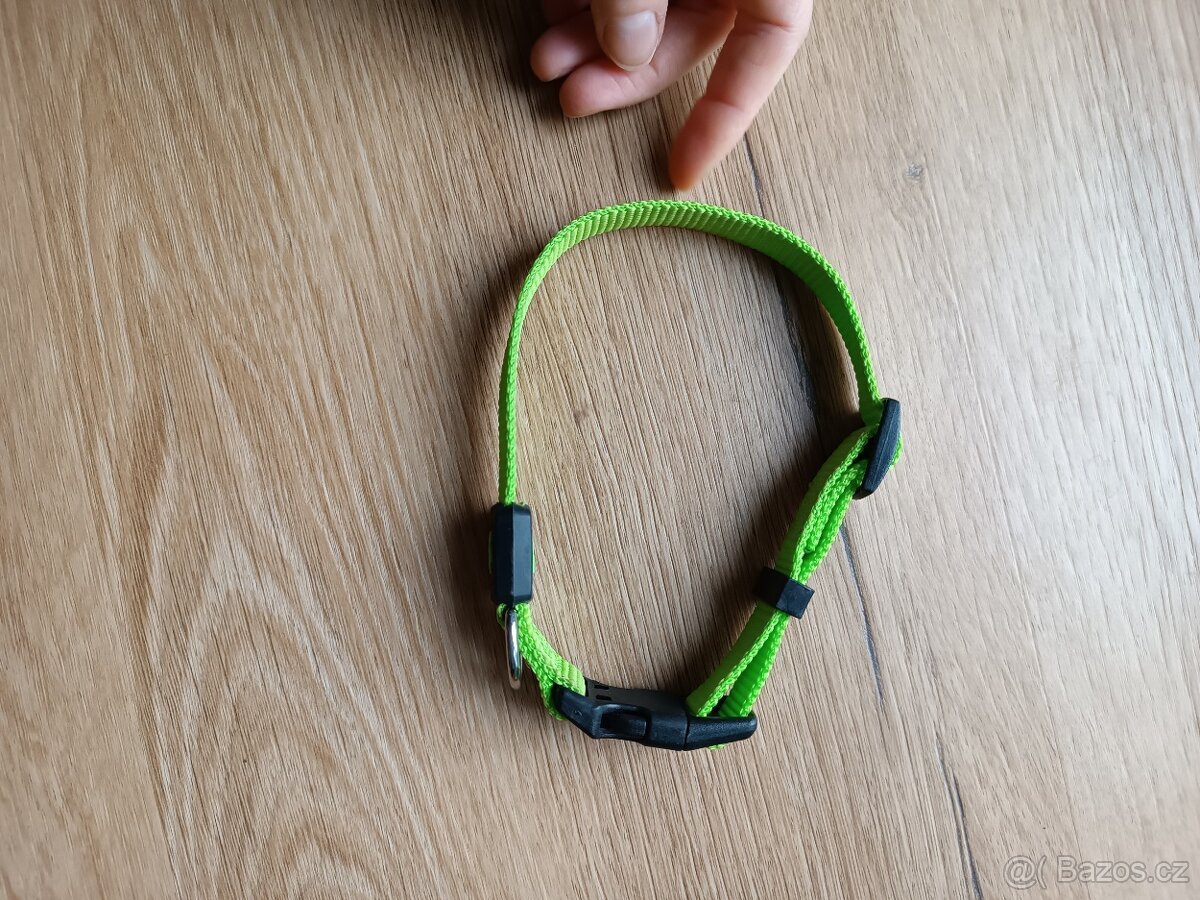 Obojek velikost S zelený - 2