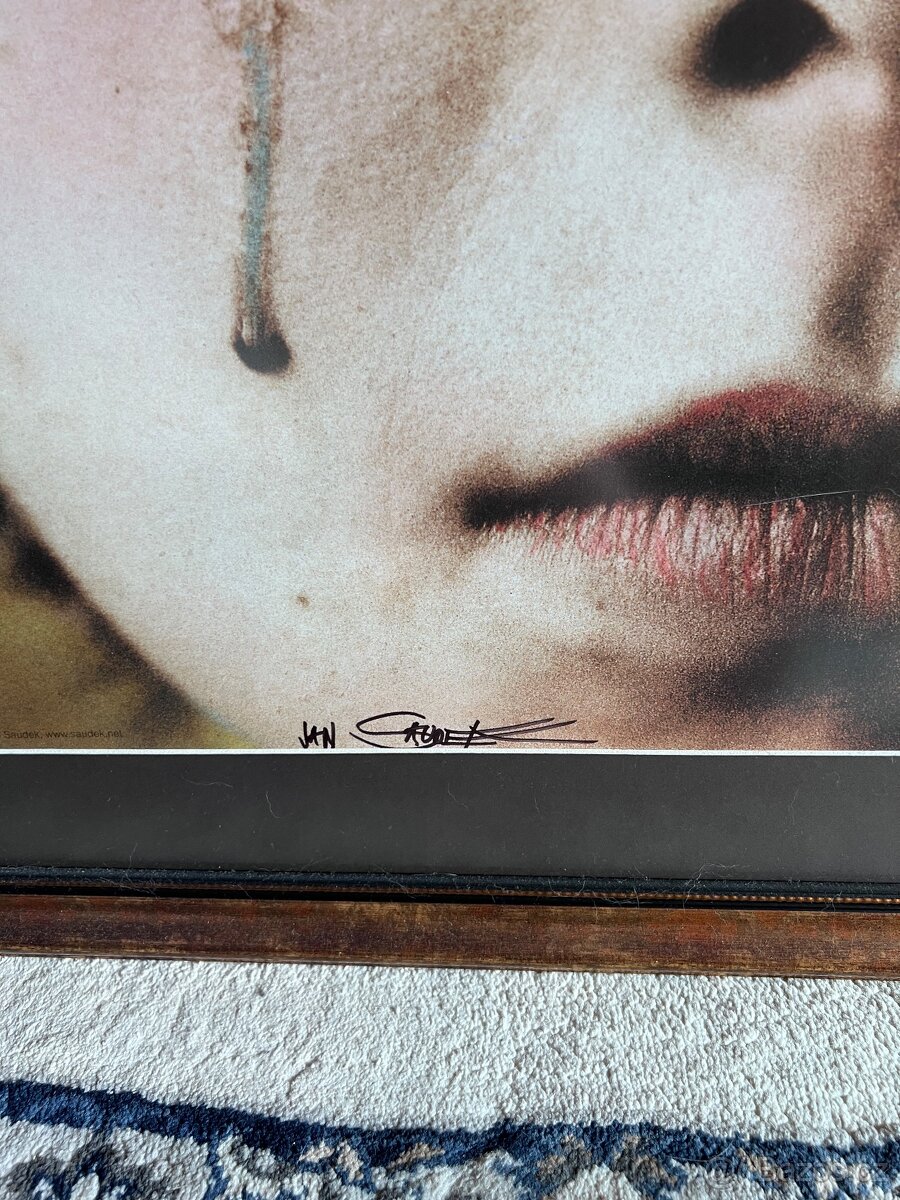 Jan Saudek - poster “Černá slza” - 2