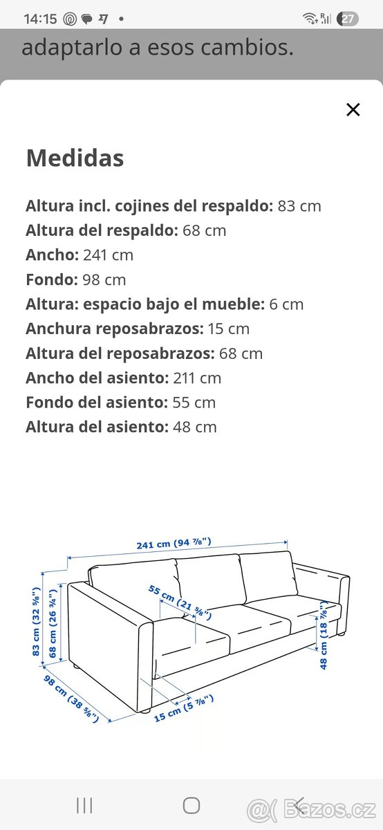 Sedačka IKEA Vimle - 2