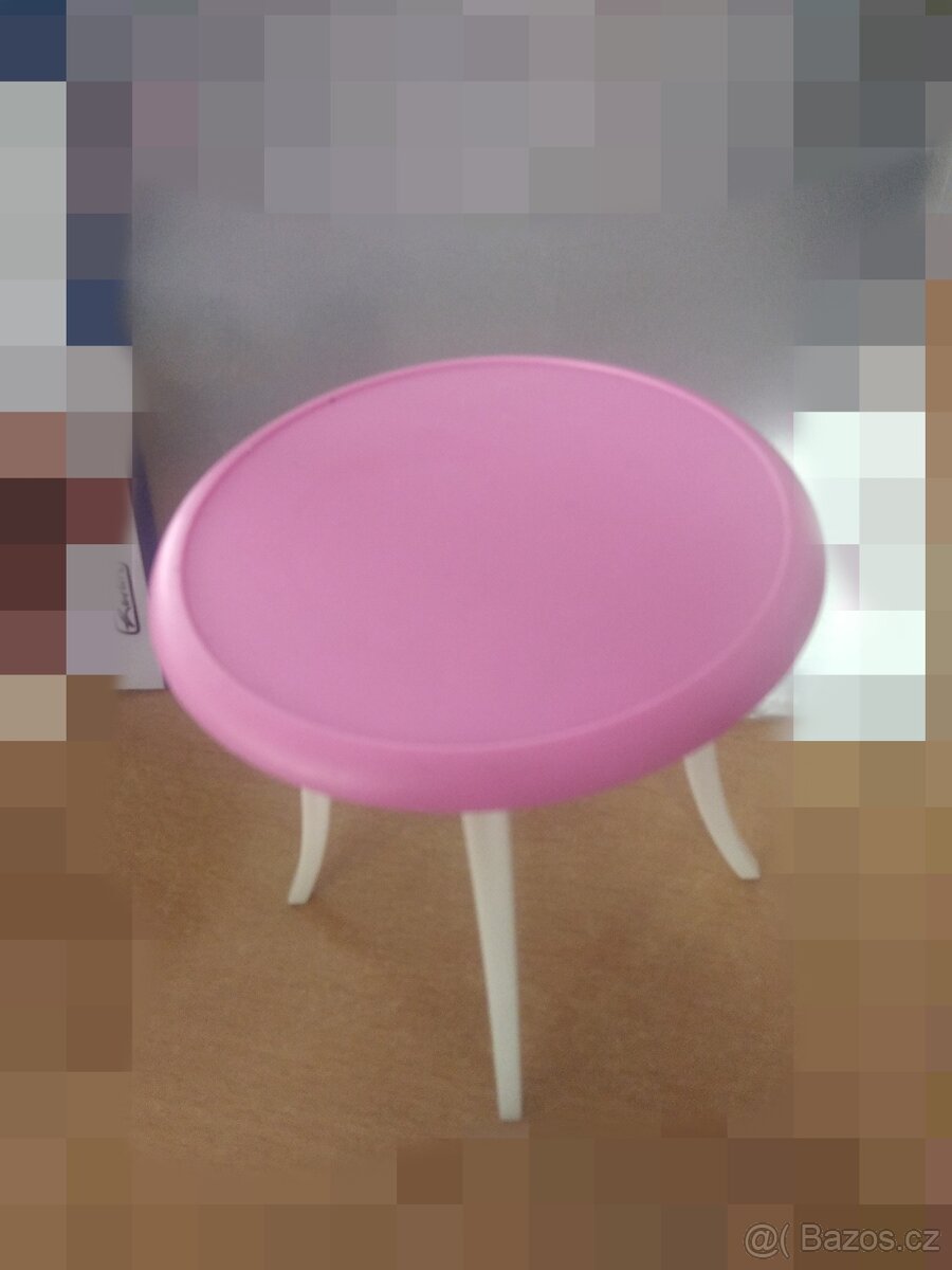 Stolek-stůl-stoleček-nábytek- pro- Barbie - panenka - 2