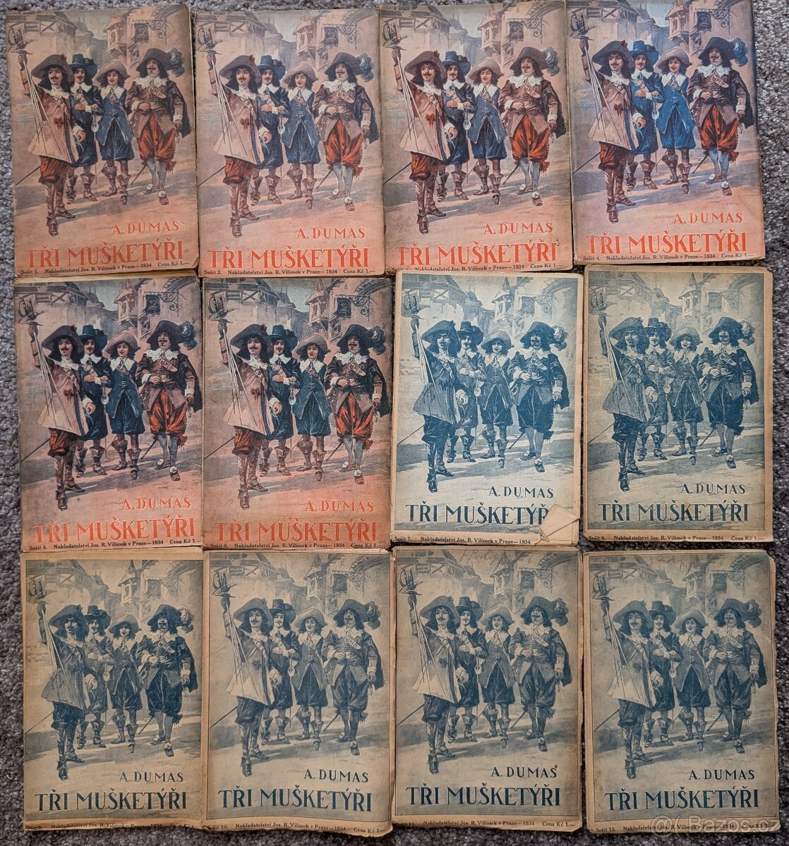 Tři Mušketýři 1934 -35 vyd. Vilímek Praha - 2