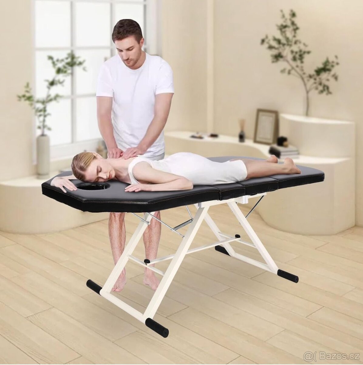Masážní stůl, Kosmetické lůžko Skládací 180 x 60 x 60 cm - 2