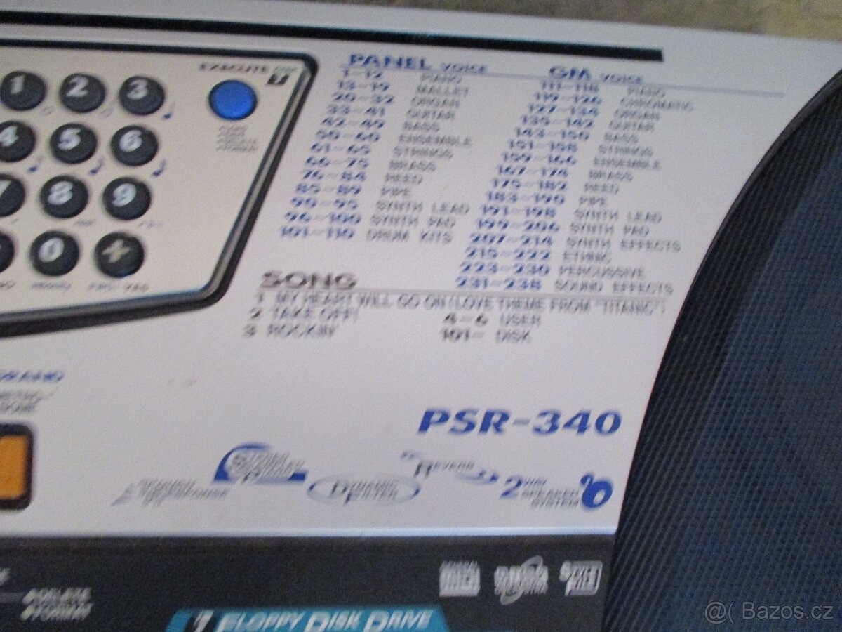 YAMAHA PSR 340+taška Osobně - 2