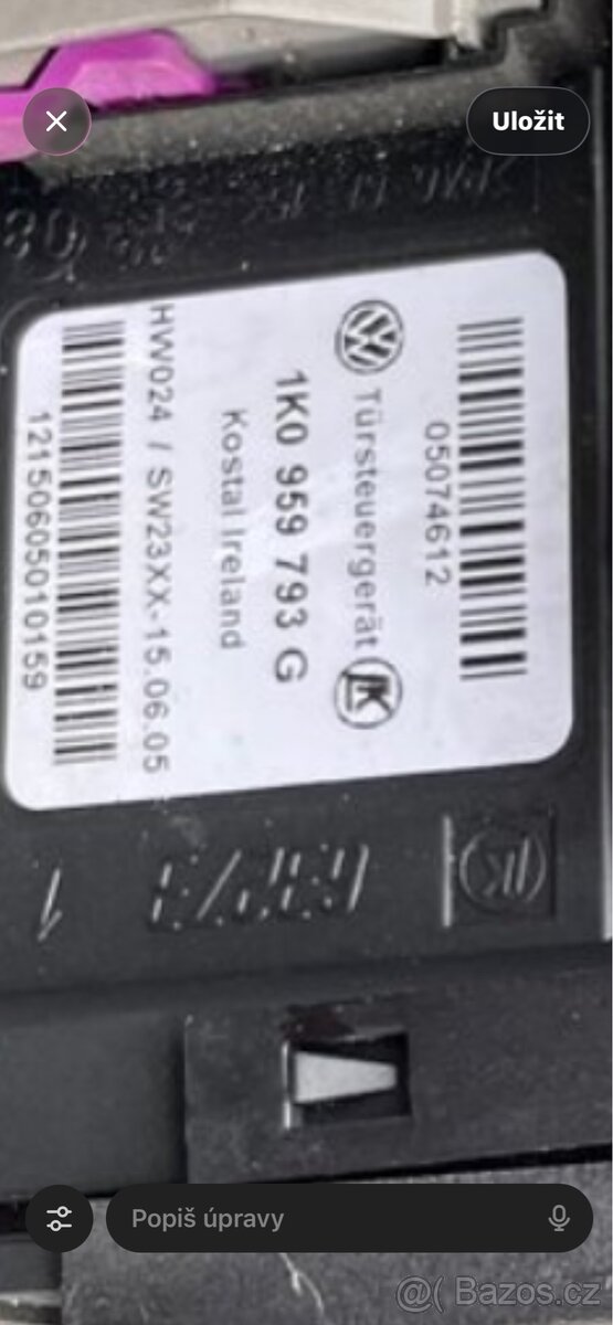 Motorek stahování okna VW / Škoda / Seat – plně funkční - 2