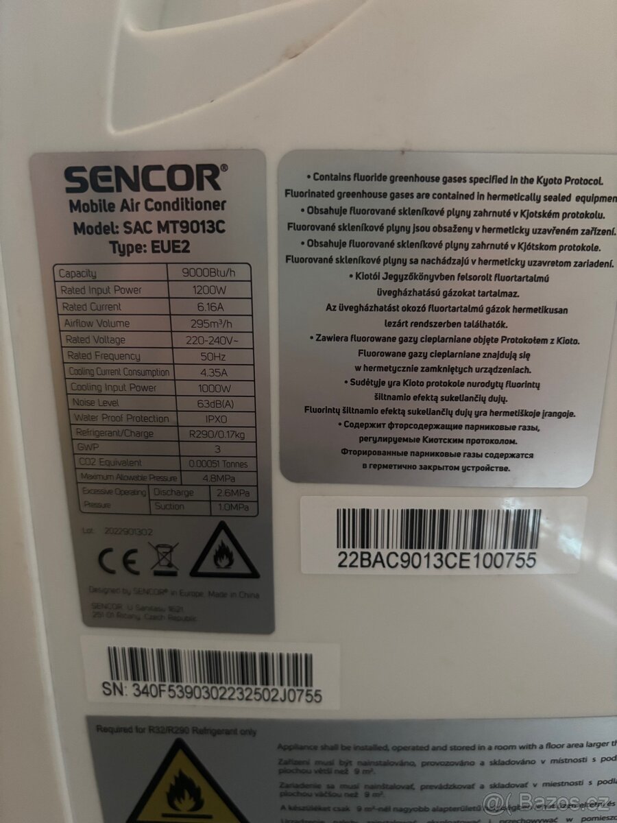 Mobilni klimatizace Sencor - 2