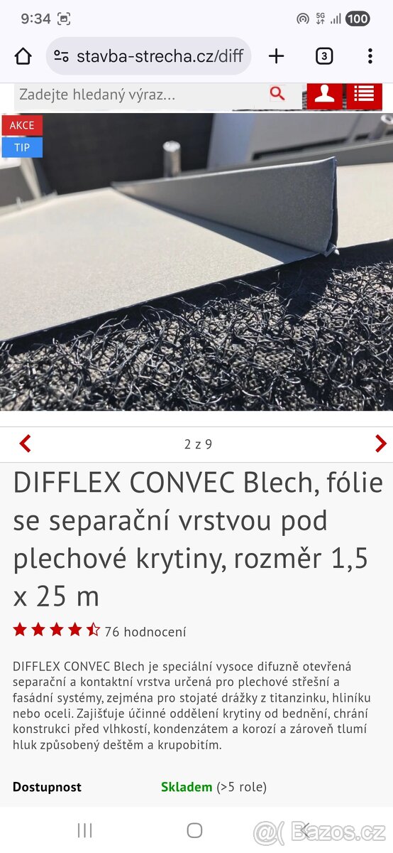 Folie se separační vrstvou - 2