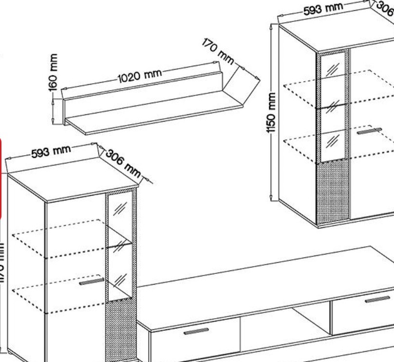 Obývací stěna - 2