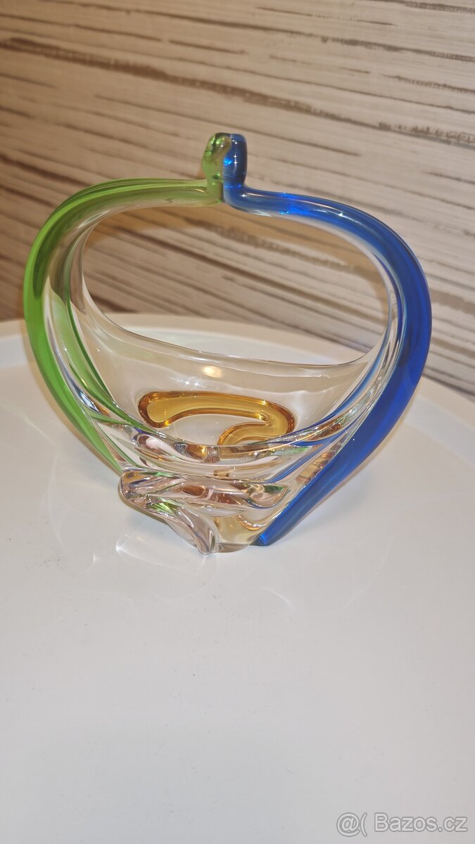Košík z hutního skla František Zemek "Rhapsody" - 2