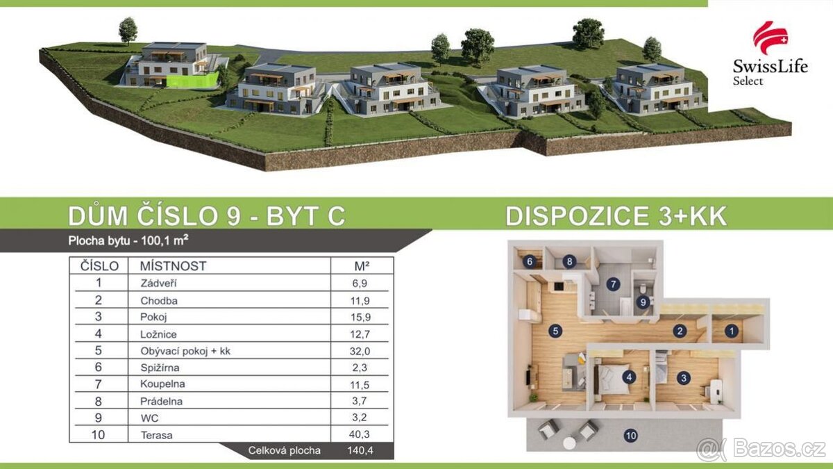 Prodej bytu 3+kk 100 m2 Luka nad Jihlavou - 2