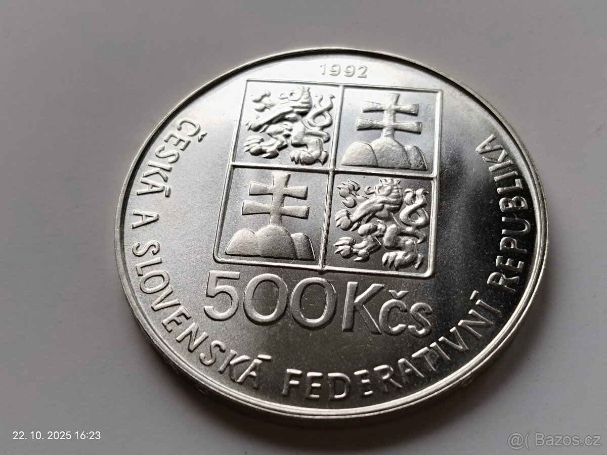 Stříbrná pamětní mince Československo č.5 - 2