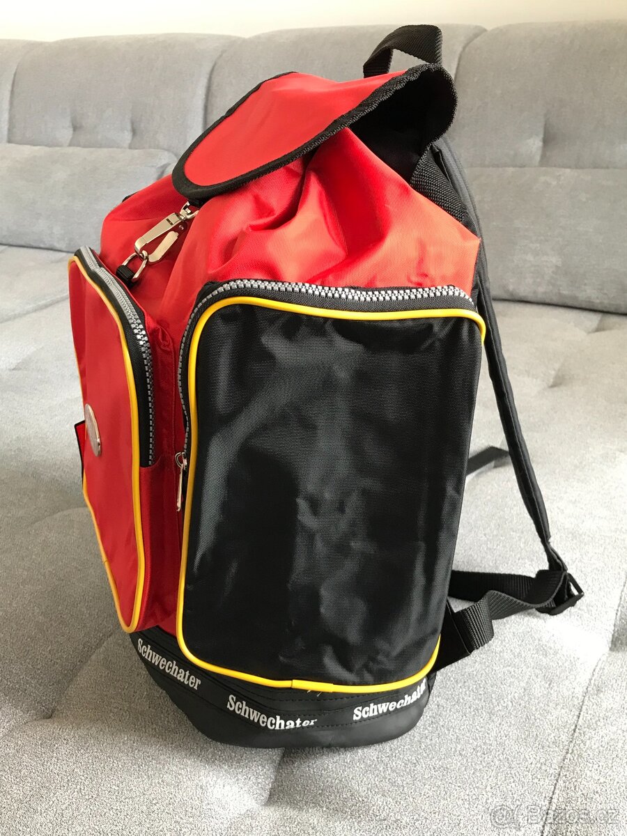 Batoh turistický červený retro - 2