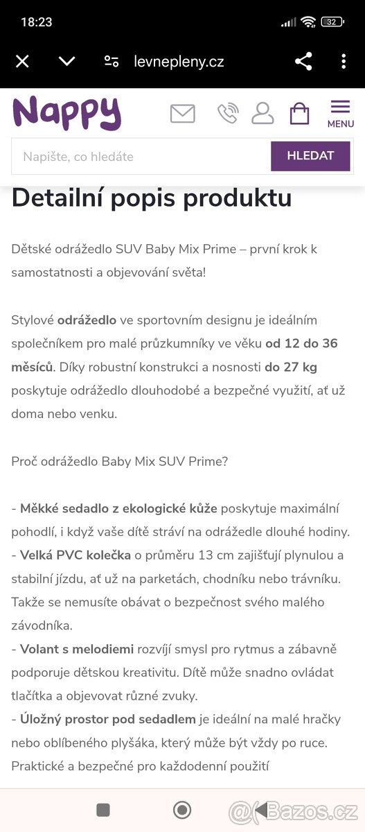 Dětské odrážedlo - 2