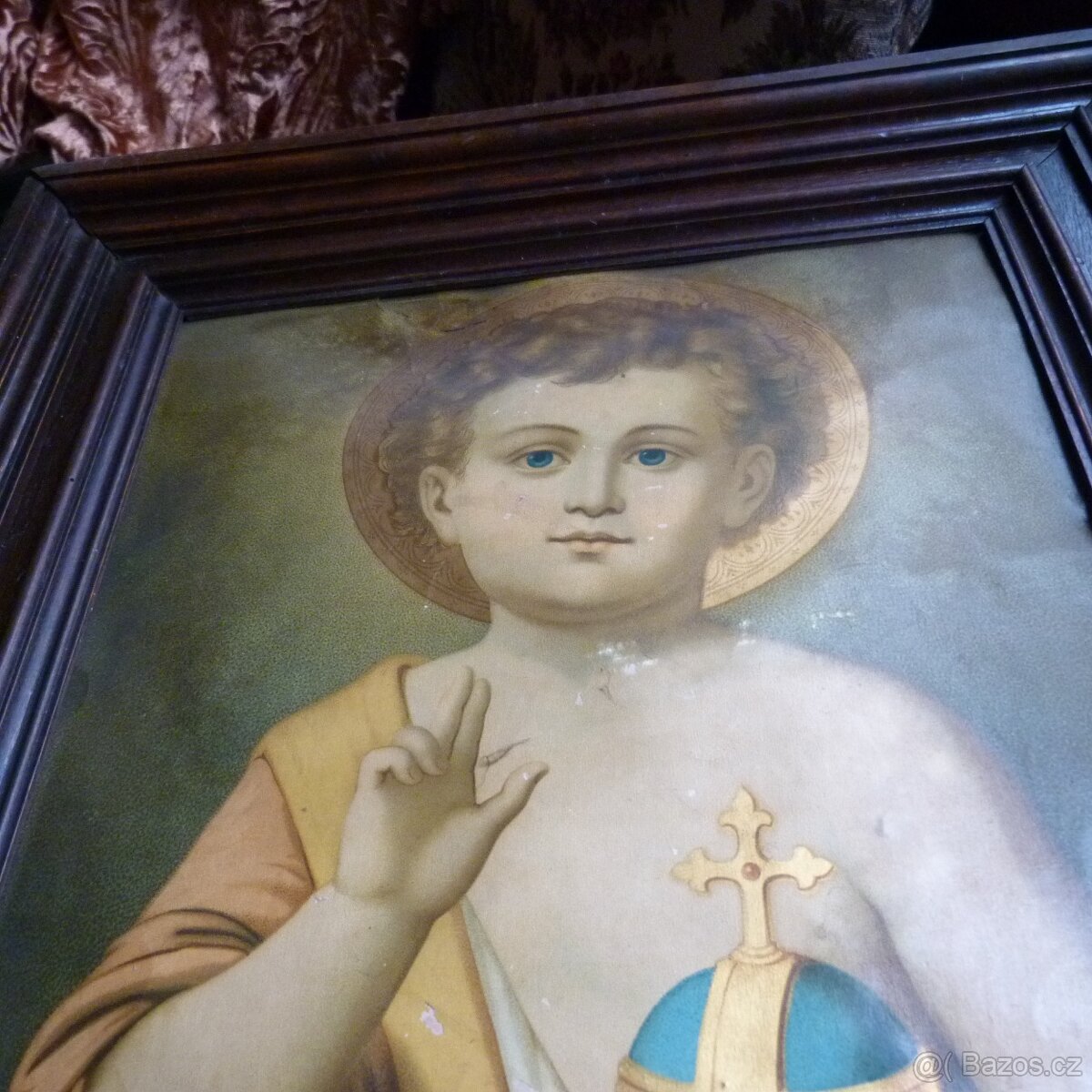 KRÁSNÝ DŘEVĚNÝ RÁM S OBRÁZEK - 2