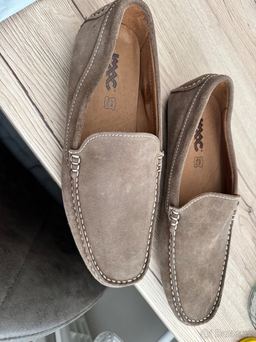 Pánské kožené mokasíny, nové - 2