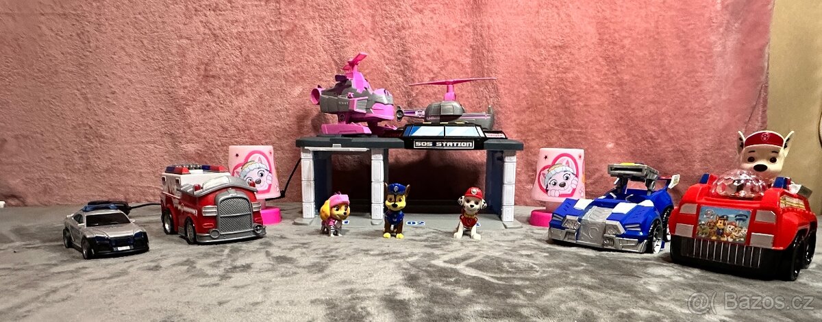 Tlapková patrola - stanice + 2 lampičky - 2