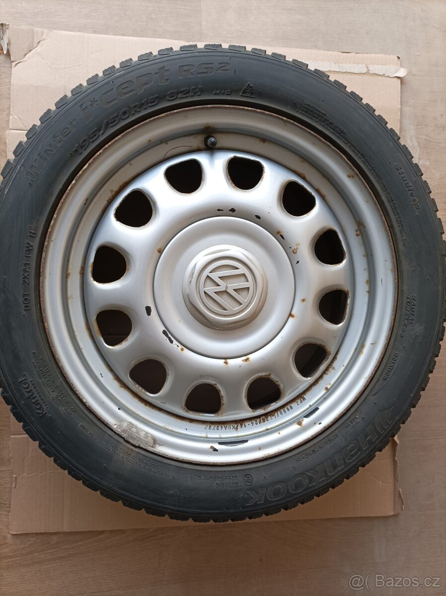 Plechové disky 15" originál VW - 2