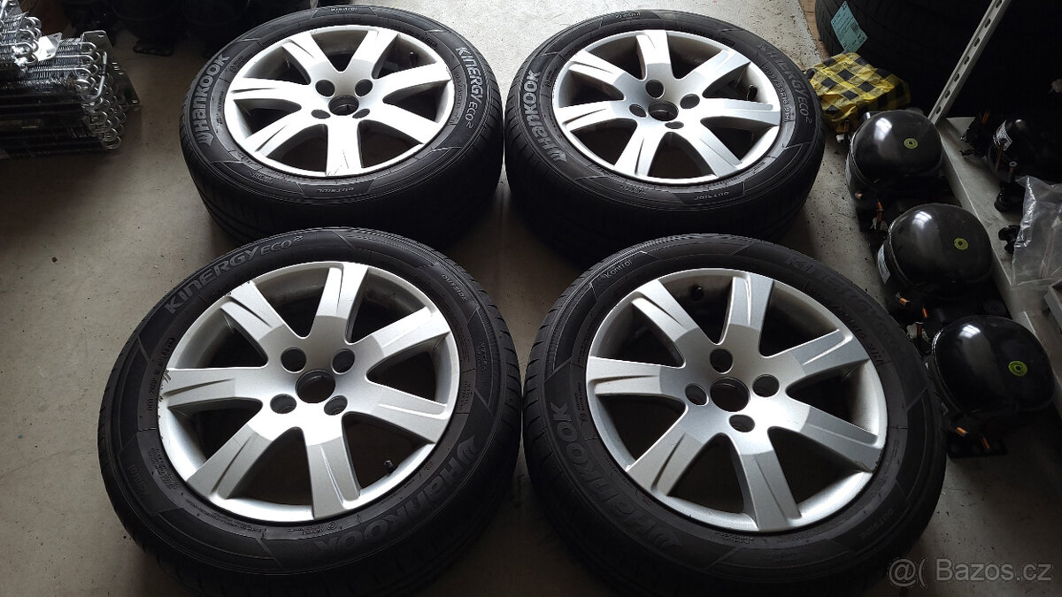 Orig. 80% letní ALU kola 16" 4x108 ET32 Peugeot 308 - 2