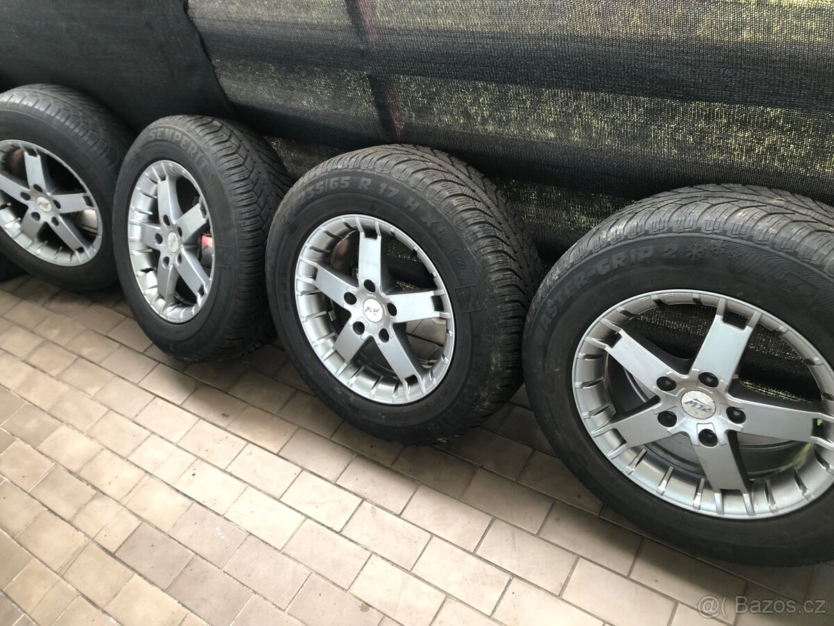 Sada 17" Alu kol PLW GERMANY s M+S pneu 235/65 - 2