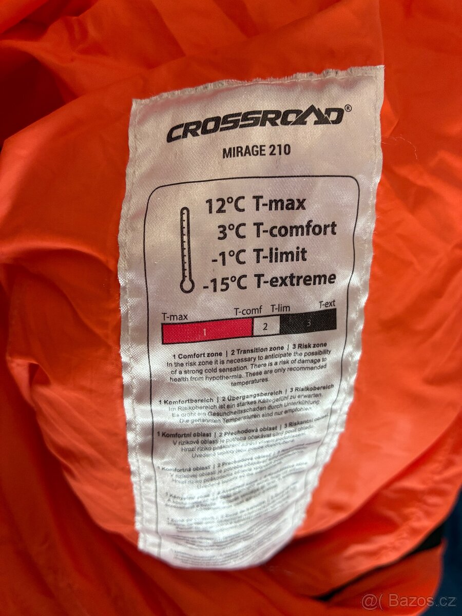 Péřový spací pytel Crossroad, comfort 3st. - 2