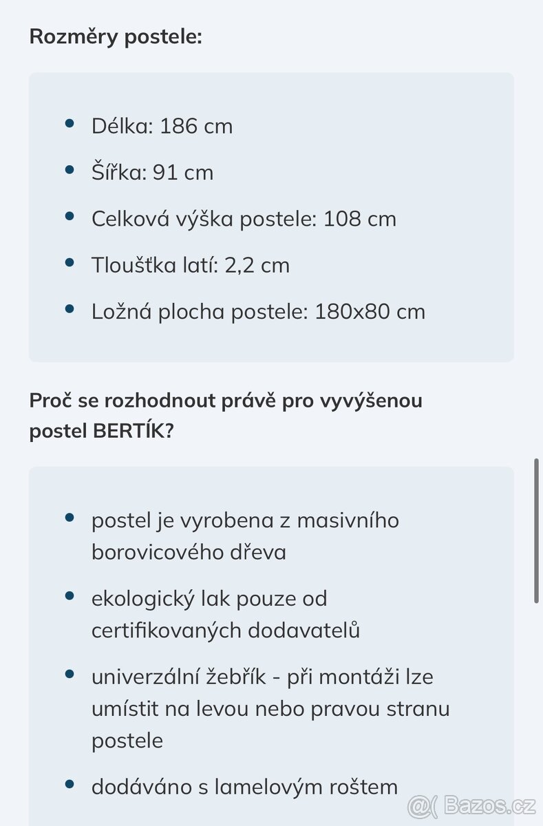 Vyvýšená dětská postel - 2