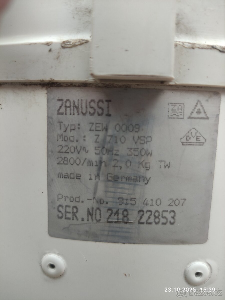 Prodám ždímajdu Zanussi, - 2