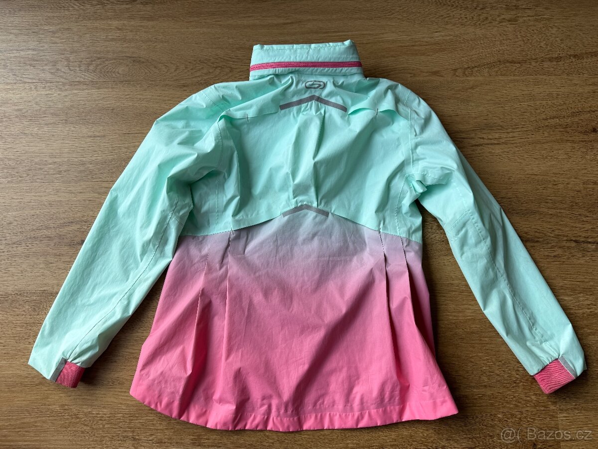 Dívčí nepromokavá bunda, tenká, Kalenji vel. 146 (10-11 let) - 2