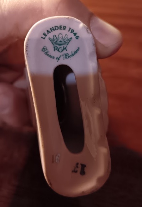 Stolní Hodiny LEANDER 1946 – růžový porcelán - 2