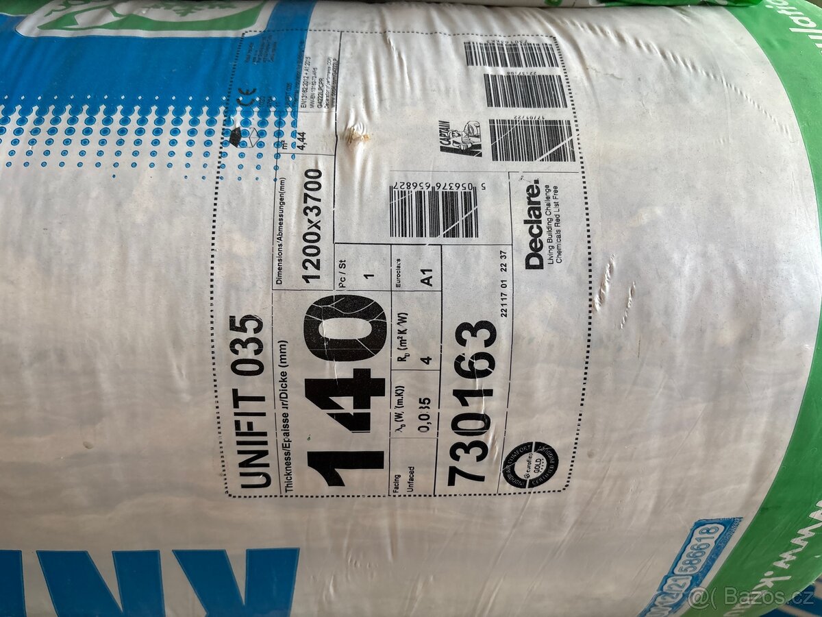 Prodám tepelnou izolaci knauf insulation unifit 035, 140mm - 2