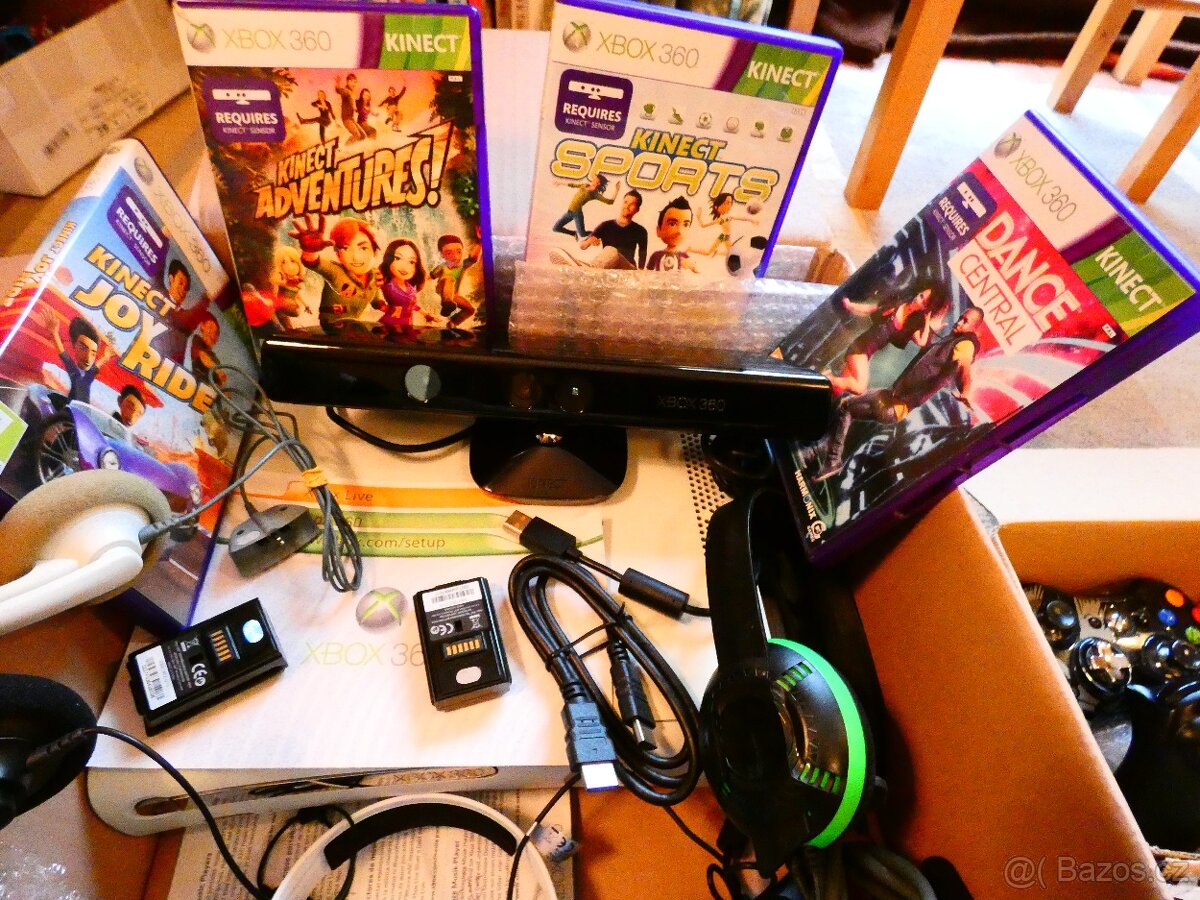 XBOX 360 HDD HDMI KINECT komplet SESTAVA - záruka - 2