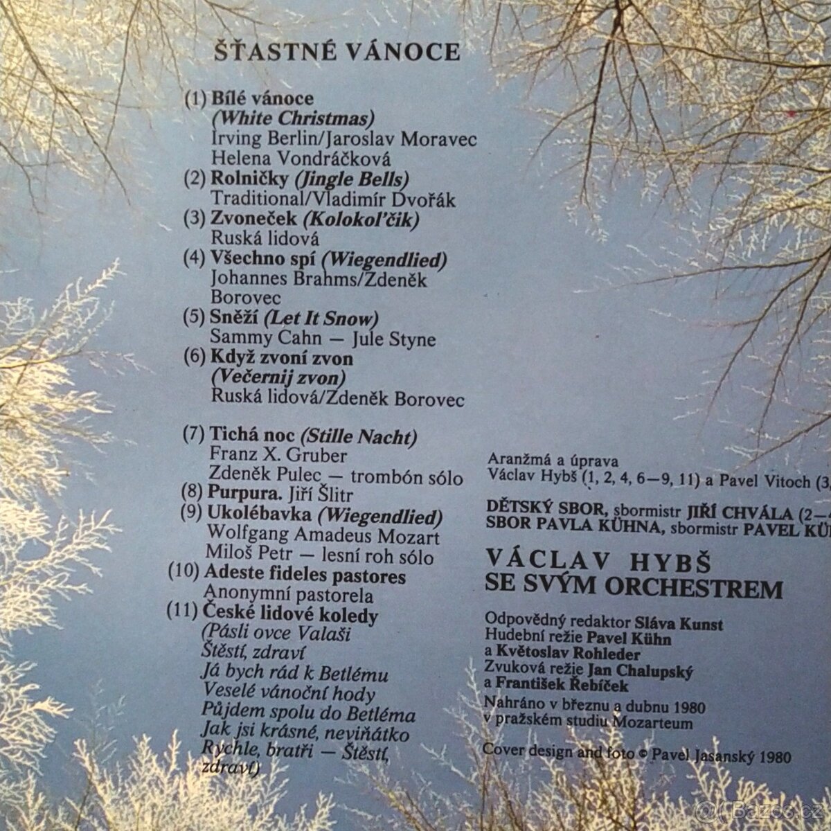 Vinyl Šťastné Vánoce Václav Hybš LP - 2