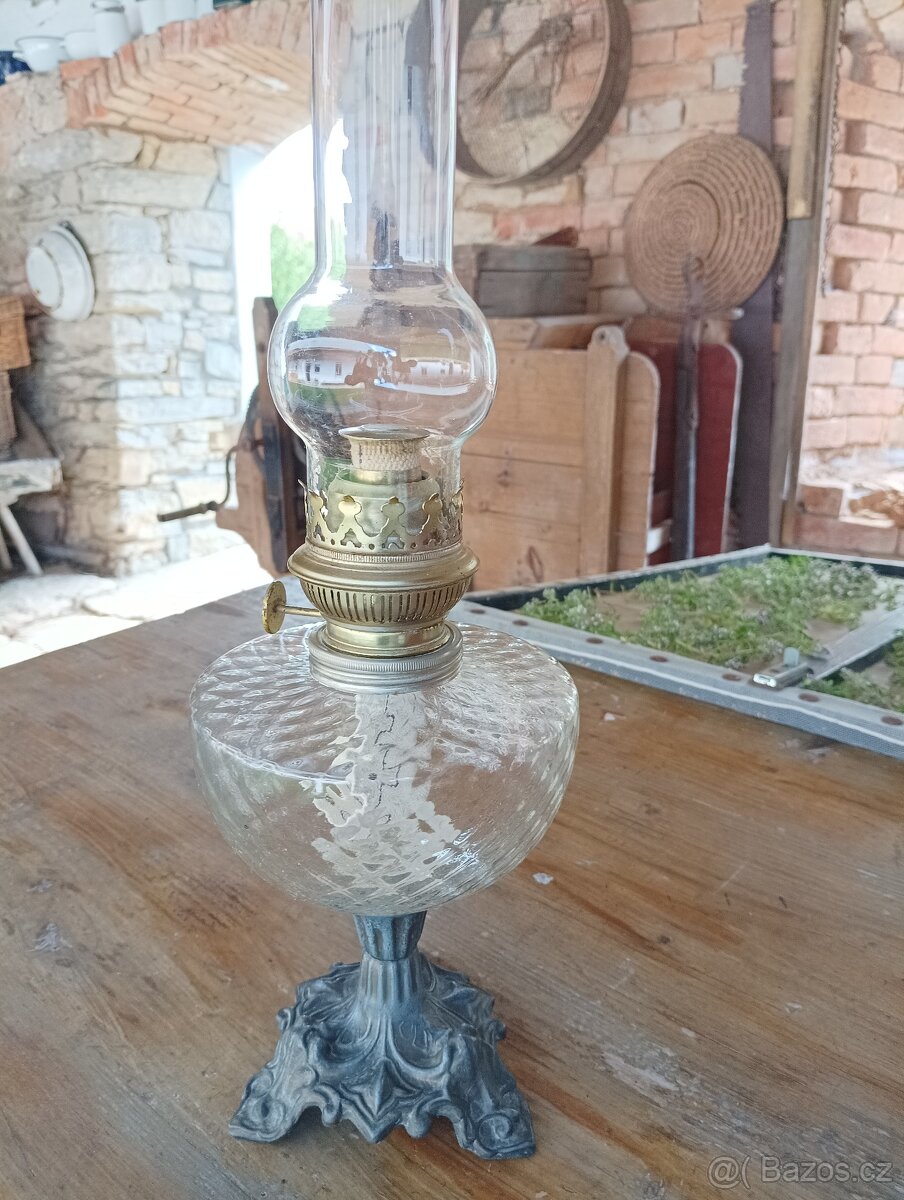 STAROŽITNÁ PETROLEJKA VE STYLU ART NOUVEAU, FRANCIE, 1900 - 2