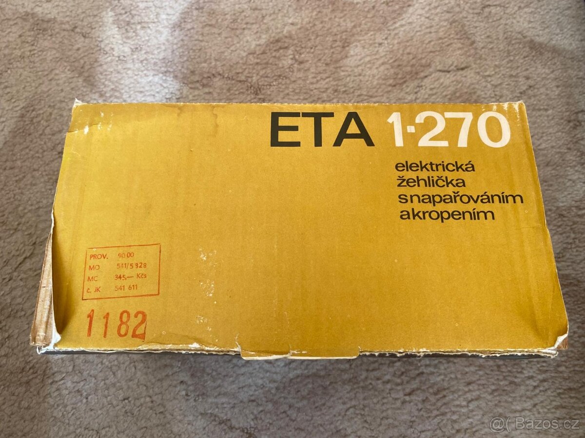 Stará retro žehlička ETA - 2