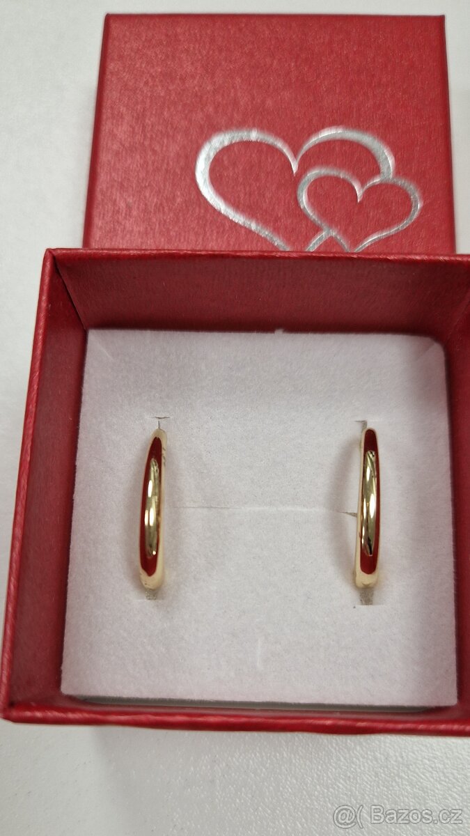 Krásné pozlacené naušnice - 2