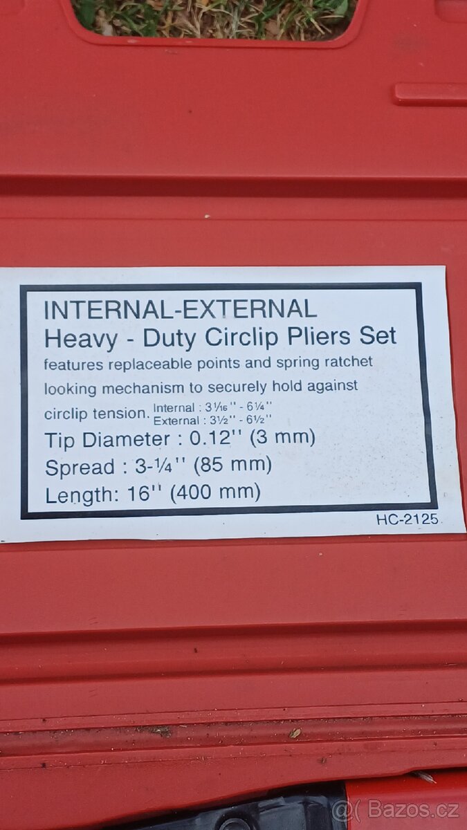 Sada kleští na pojistné kroužky - 2