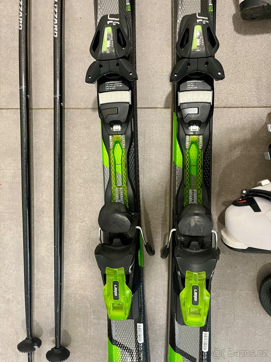 Lyže Elan E FLEX 5 (152 cm) + hůlky Blizzard - 2