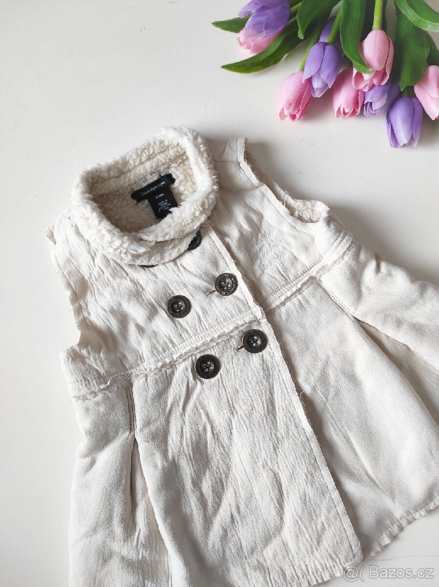 Nová teplá vesta pro holčičku Calvin Klein Jeans - 2