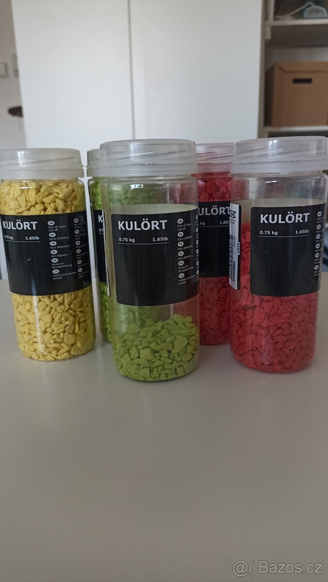 Dekorační kamínky IKEA žlutá, zelená, červená - 2