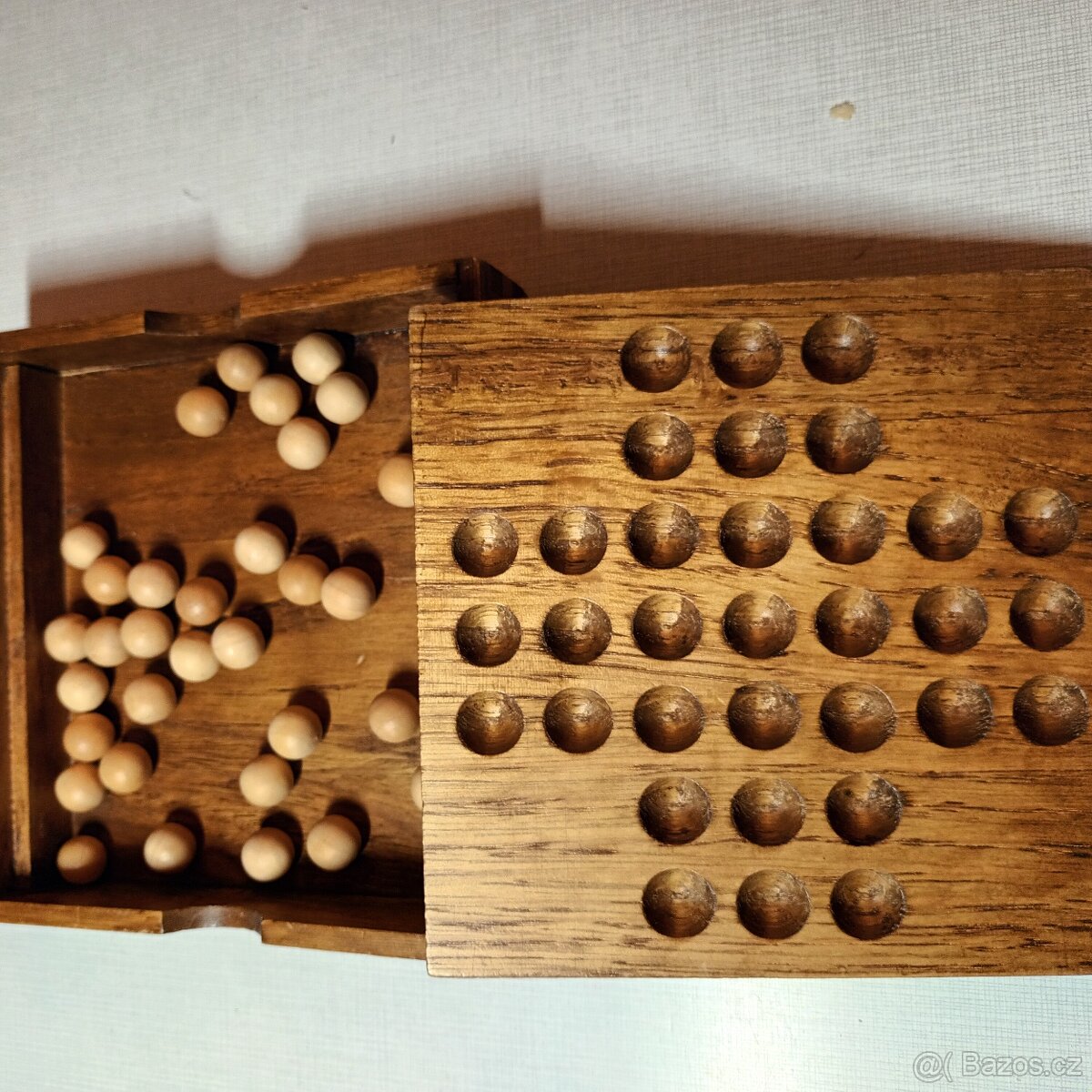 Dřevěná hra Solitér-Hlavolam - 2