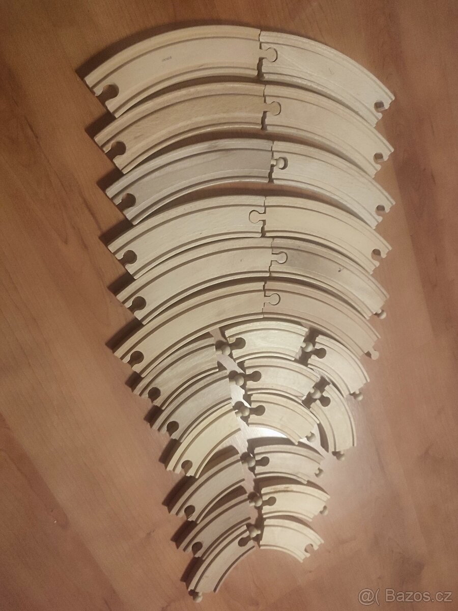 Dřevěné koleje, velká sada - 2