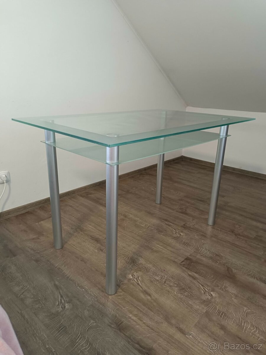 Skleněný stůl 120 cm - 2