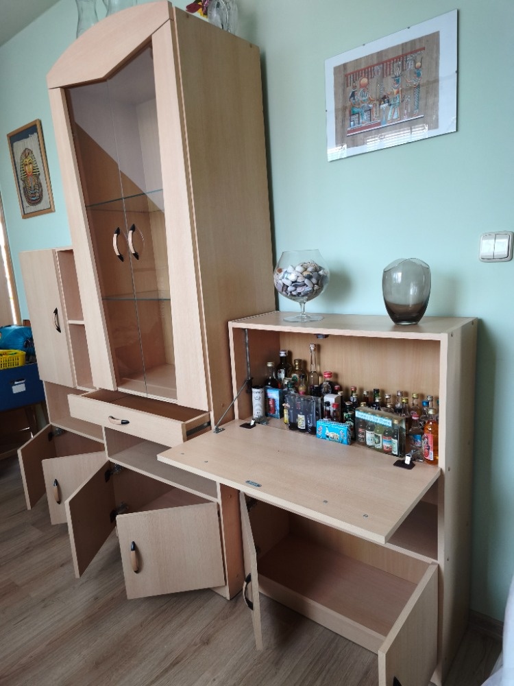 Obývací stěna světlý dub - 2